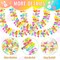 50FT Easter Tinsel Garland Hanging Streamers Decorations for Tree Stairs Mantle Hanging Oranment Outdoor Indoor Party Supplies (Rabbit)